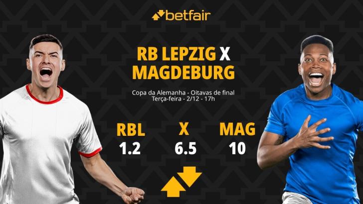 RB Leipzig x Magdeburg - Copa da Alemanha: palpites, odds, estatísticas, onde assistir ao vivo, escalações e horário