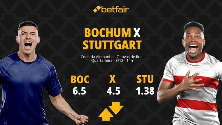 Bochum x Stuttgart - Copa da Alemanha: palpites, odds, estatísticas, onde assistir ao vivo, escalações e horário