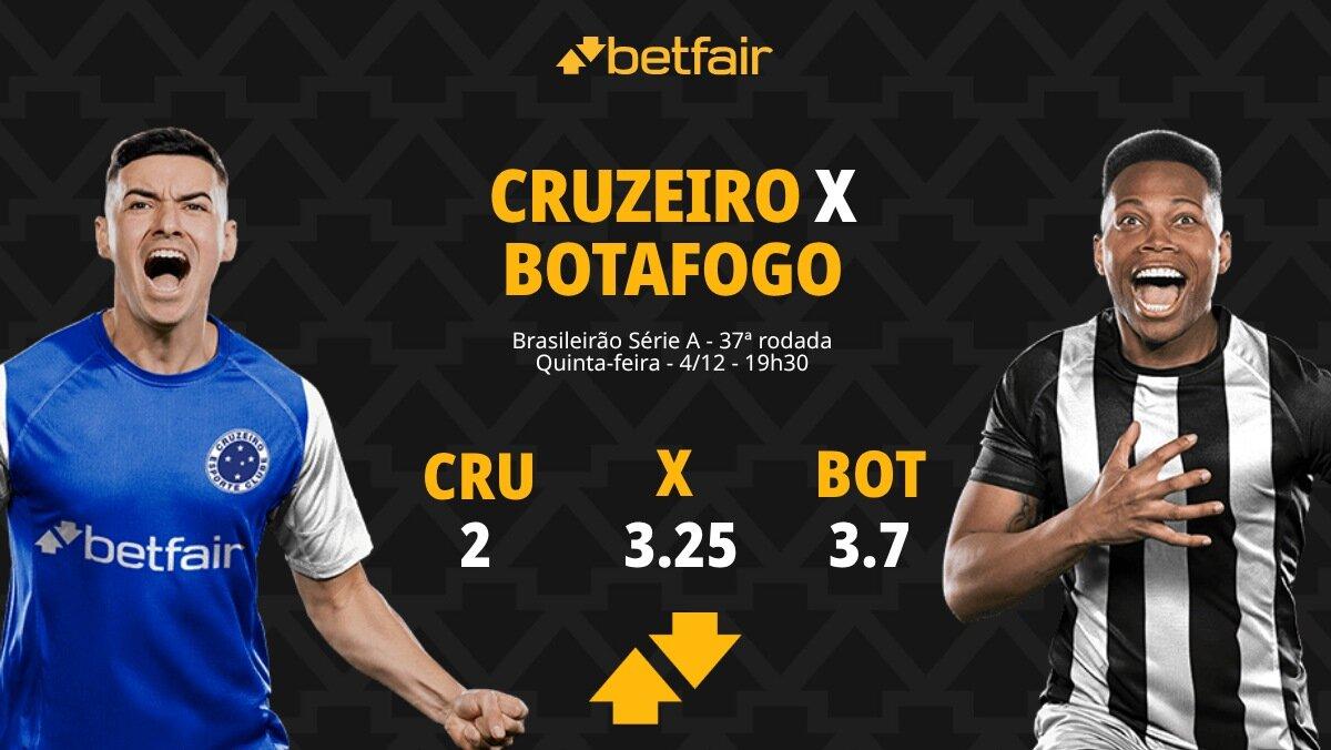 Cruzeiro x Botafogo - Brasileirão: Cabuloso conta com força da torcida no Mineirão para vencer mais uma