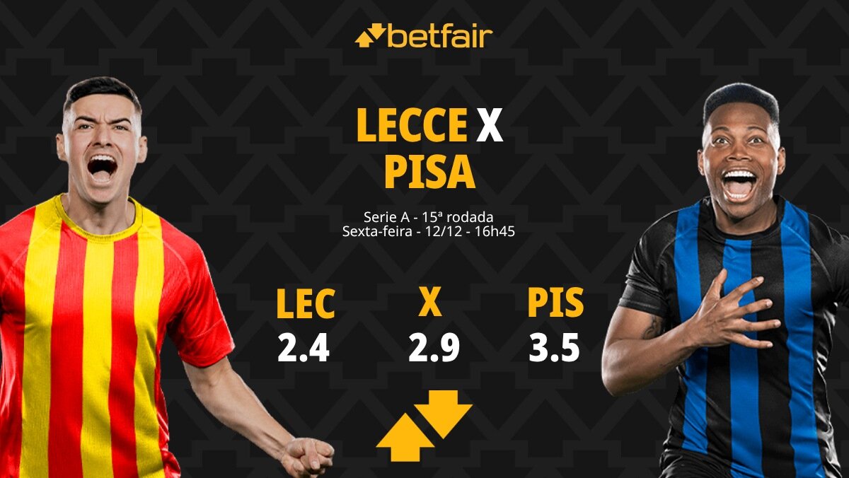 Lecce x Pisa – Serie A: palpites, odds, estatísticas, onde assistir ao ...