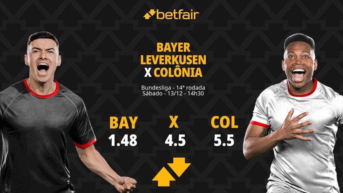 Bayer Leverkusen x Colônia - Bundesliga: palpites, odds, estatísticas, onde assistir ao vivo, escalações e horário