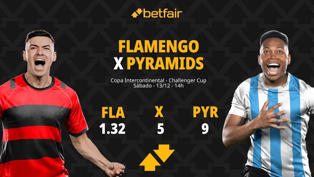 Flamengo x Pyramids - Copa Intercontinental: palpites, odds, estatísticas, onde assistir ao vivo, escalações e horário