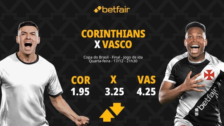 Corinthians x Vasco - Copa do Brasil: Cruzmaltino embalado para trazer vantagem de Sampa