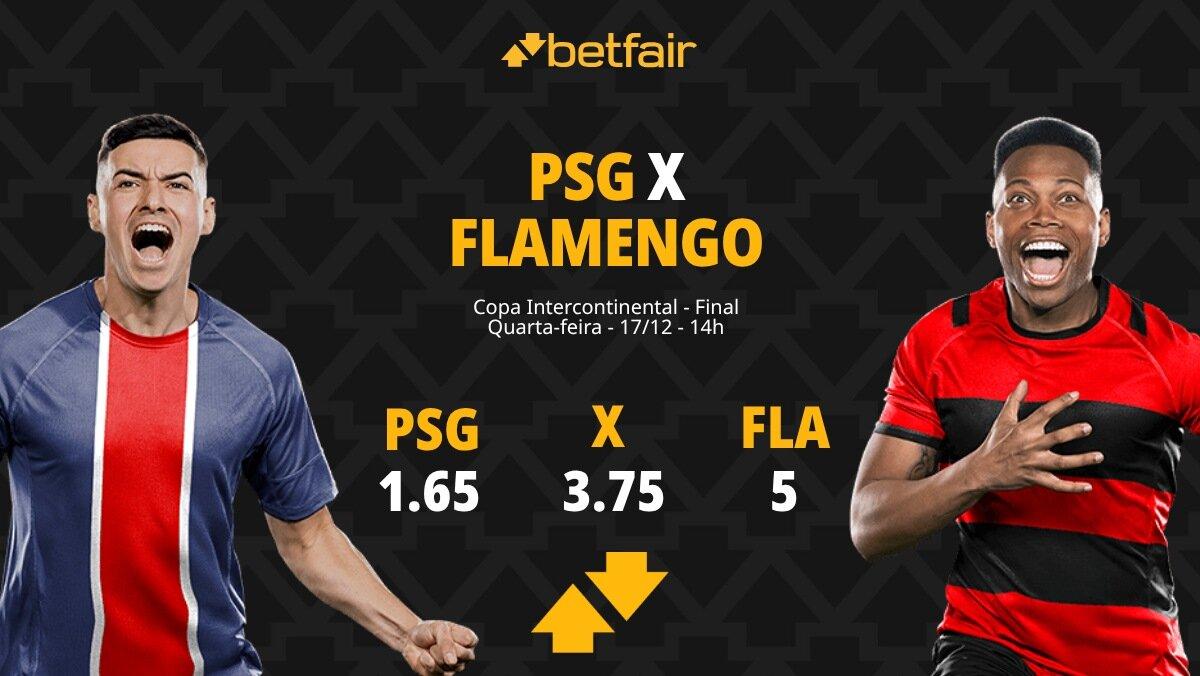 PSG x Flamengo - Copa Intercontinental: palpites, odds, estatísticas, onde assistir ao vivo, escalações e horário