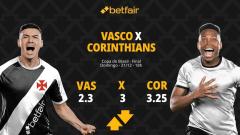 Vasco x Corinthians - Copa do Brasil: palpites, odds, estatísticas, onde assistir, escalações e horário
