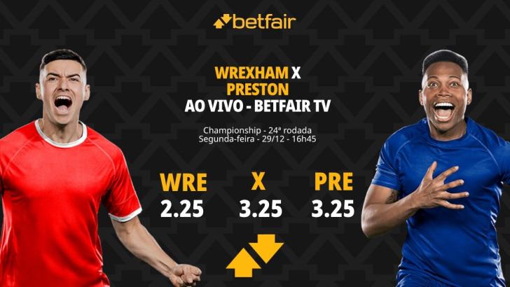 Wrexham x Preston - Championship: palpites, odds, estatísticas, onde assistir ao vivo, escalações e horário