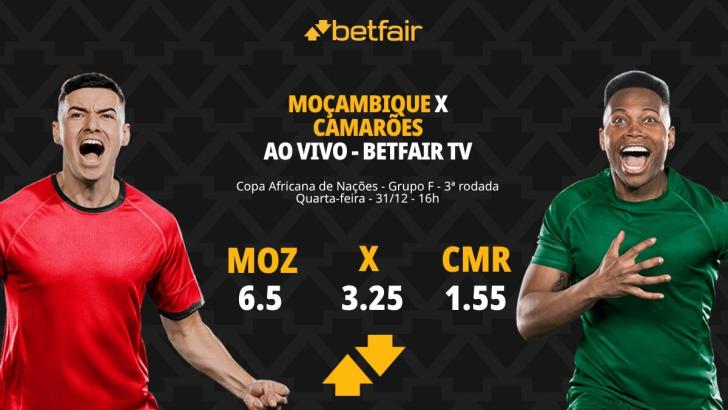 Moçambique x Camarões - Copa Africana de Nações: palpites, odds, estatísticas, onde assistir ao vivo, escalações e horário