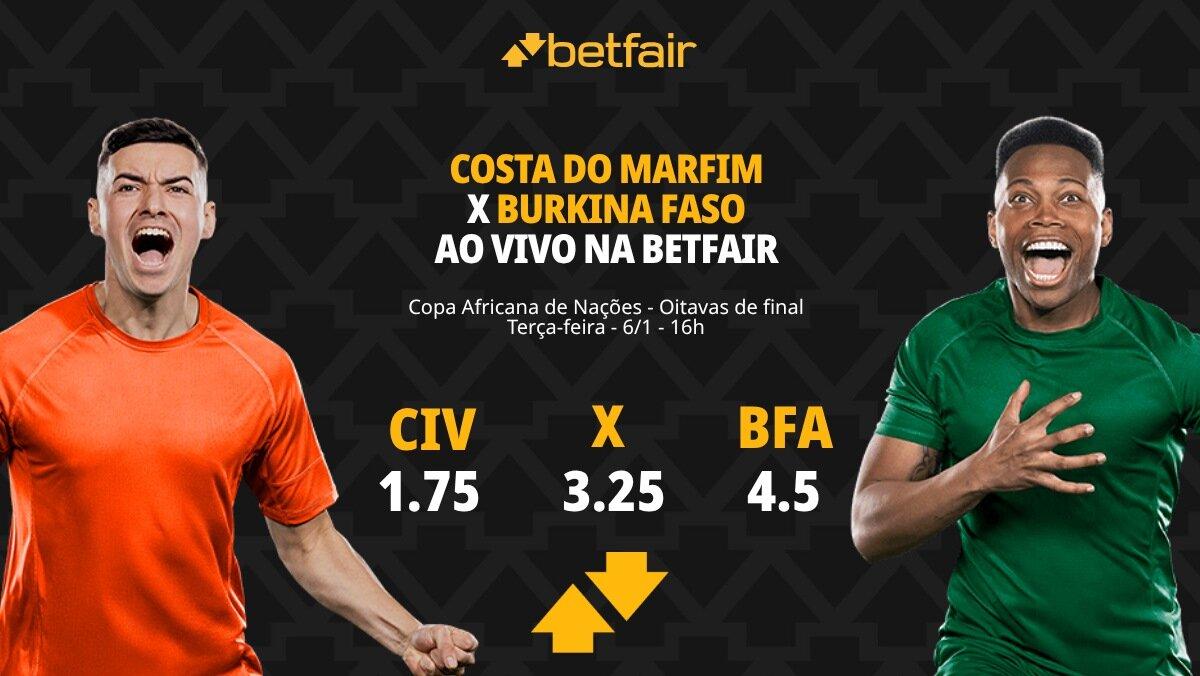Costa do Marfim x Burkina Faso - Copa Africana de Nações: palpites, odds, estatísticas, onde assistir ao vivo, escalações e horário