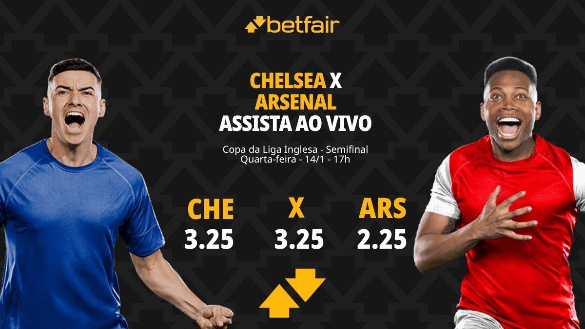 Chelsea x Arsenal: dicas do Pedro, do Apostas e Palpites