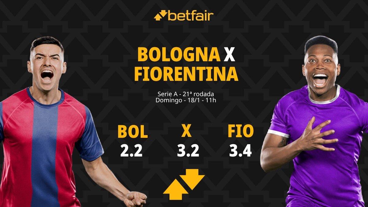 Bologna x Fiorentina - Serie A: palpites, odds, estatísticas, onde