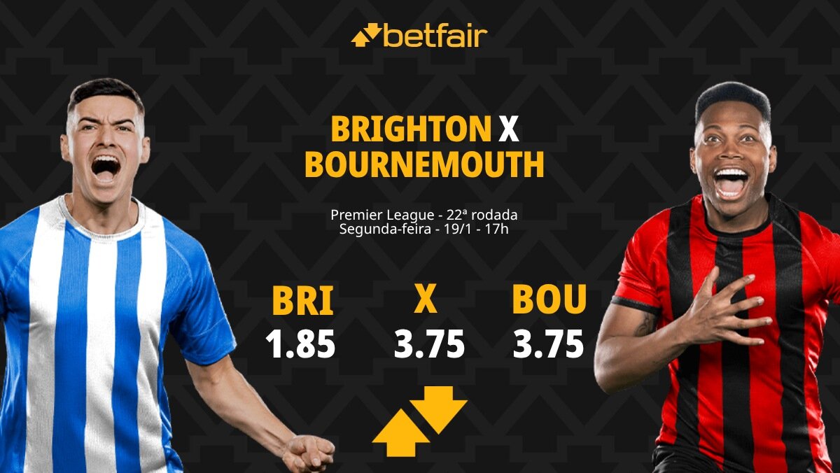 Brighton x Bournemouth - Premier League: palpites, odds, estatísticas ...