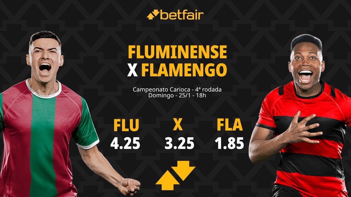 Fluminense x Flamengo - Campeonato Carioca: palpites, odds, estatísticas, onde assistir ao vivo, escalações e horário