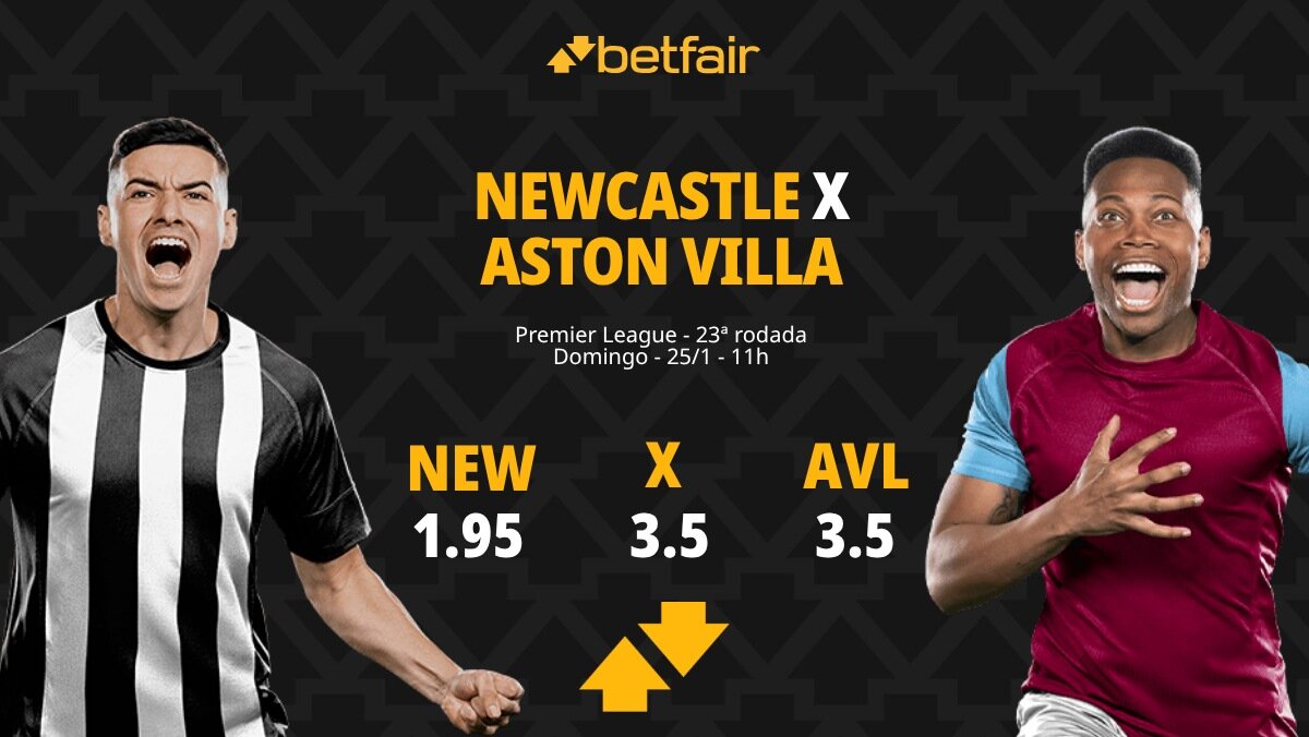 Newcastle x Aston Villa - Premier League: palpites, odds, estatísticas ...