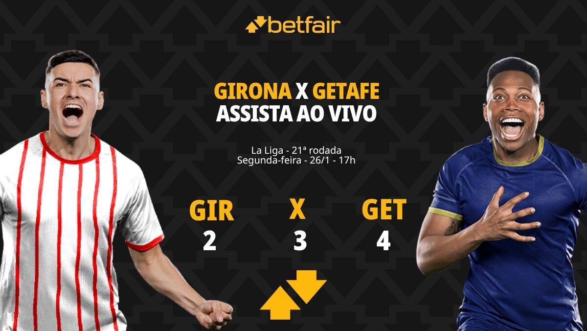 Girona x Getafe - La Liga: palpites, odds, estatísticas, onde assistir ao vivo, escalações e horário
