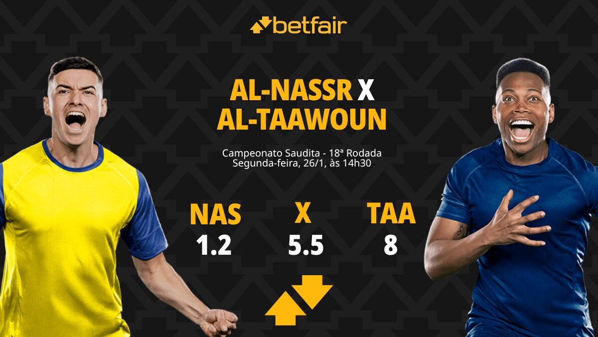 Al-Nassr x Al-Taawoun - Campeonato Saudita: palpites, odds ...