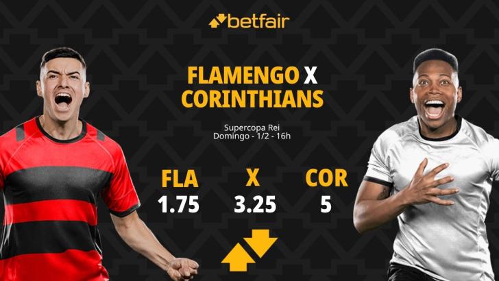Flamengo x Corinthians - Supercopa do Brasil: palpites, odds, estatísticas, onde assistir ao vivo, escalações e horário