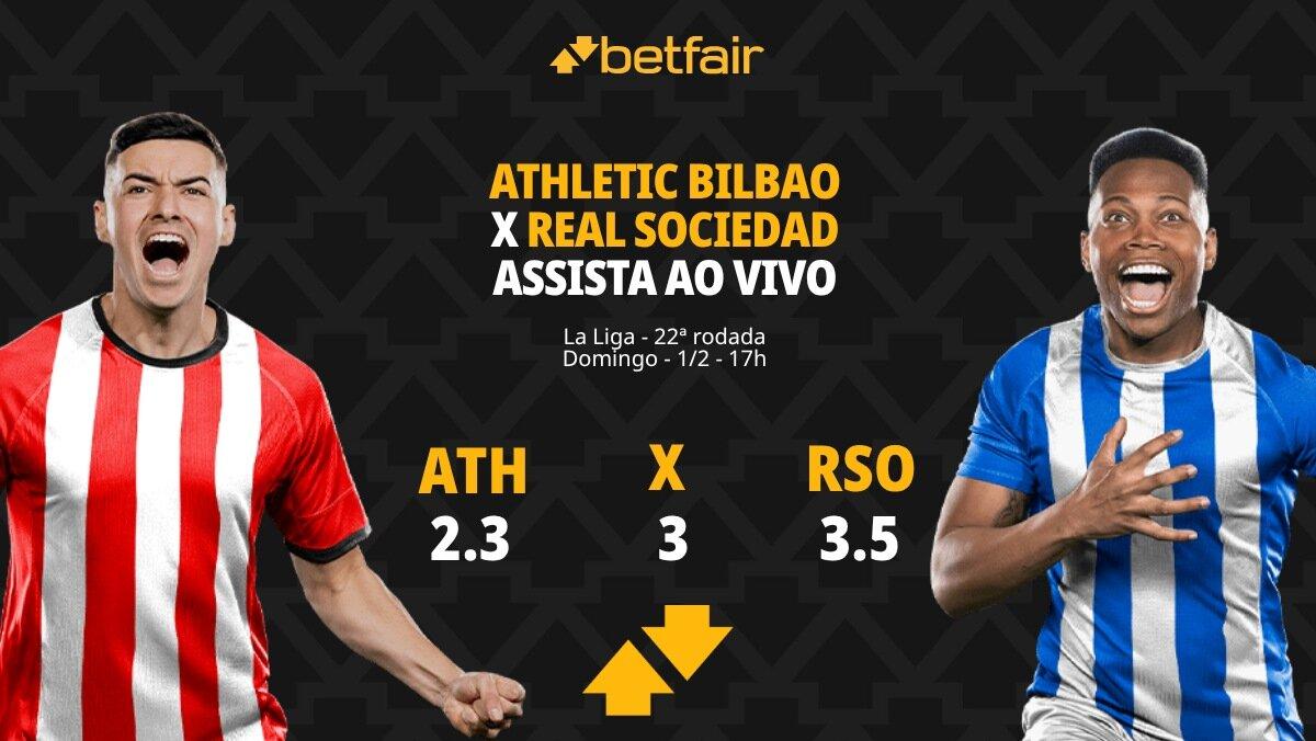 Athletic Bilbao x Real Sociedad: Palpites, Odds e Onde Assistir - La Liga