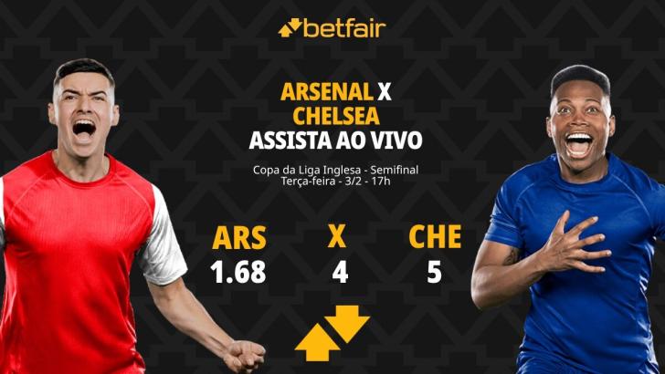 Arsenal x Chelsea: Palpites, Odds e Onde Assistir - Copa da Liga Inglesa
