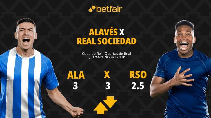 Alavés x Real Sociedad: Palpites, Odds e Onde Assistir - Copa do Rei