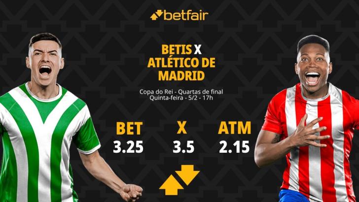 Betis x Atlético de Madrid: Palpites, Odds e Onde Assistir - Copa do Rei