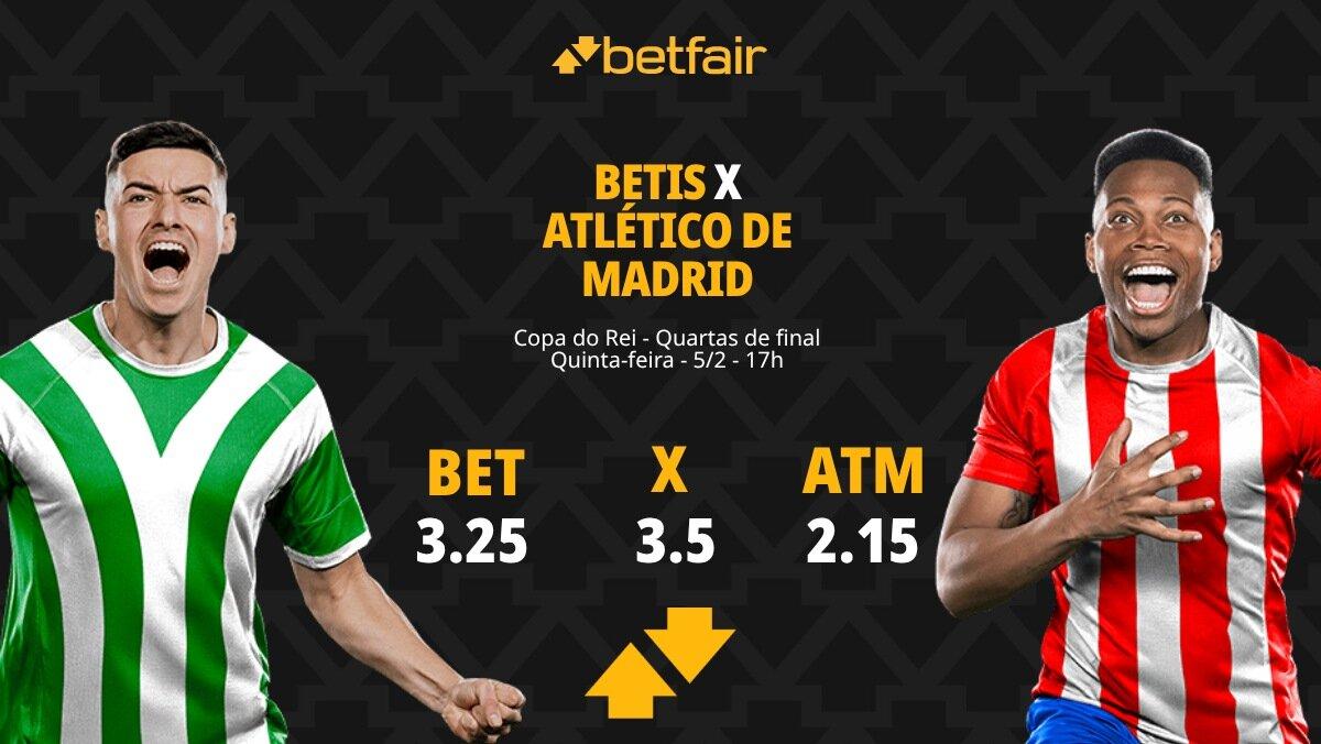 Betis x Atlético de Madrid: Palpites, Odds e Onde Assistir - Copa do Rei