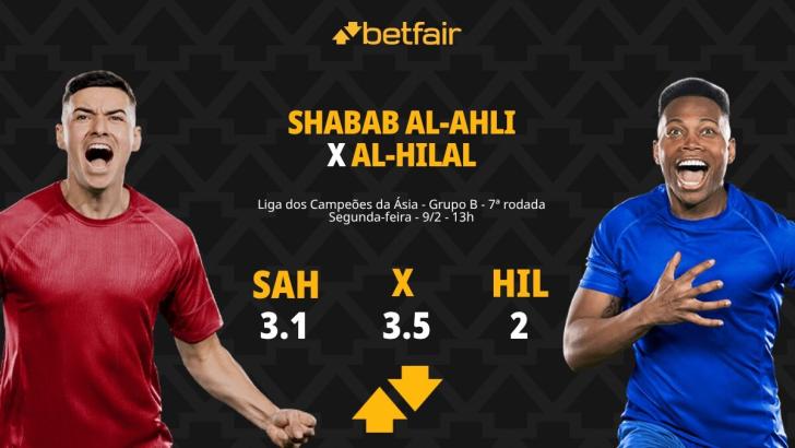 Shabab Al-Ahli x Al-Hilal: Palpites, Odds e Onde Assistir - Liga dos Campeões da Ásia