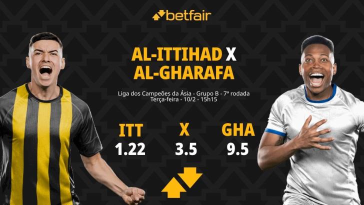 Al-Ittihad x Al-Gharafa: Palpites, Odds e Onde Assistir - Liga dos Campeões da Ásia