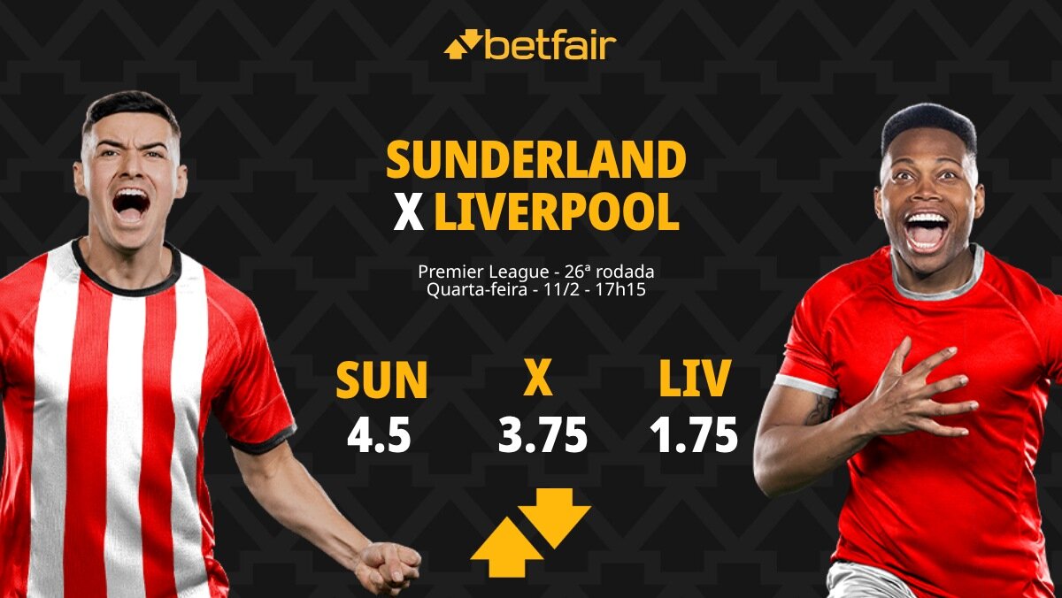Sunderland x Liverpool: Palpites, Odds e Onde Assistir - Premier League