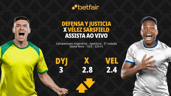 Defensa y Justicia x Vélez Sarsfield: Palpites, Odds e Onde Assistir - Campeonato Argentino