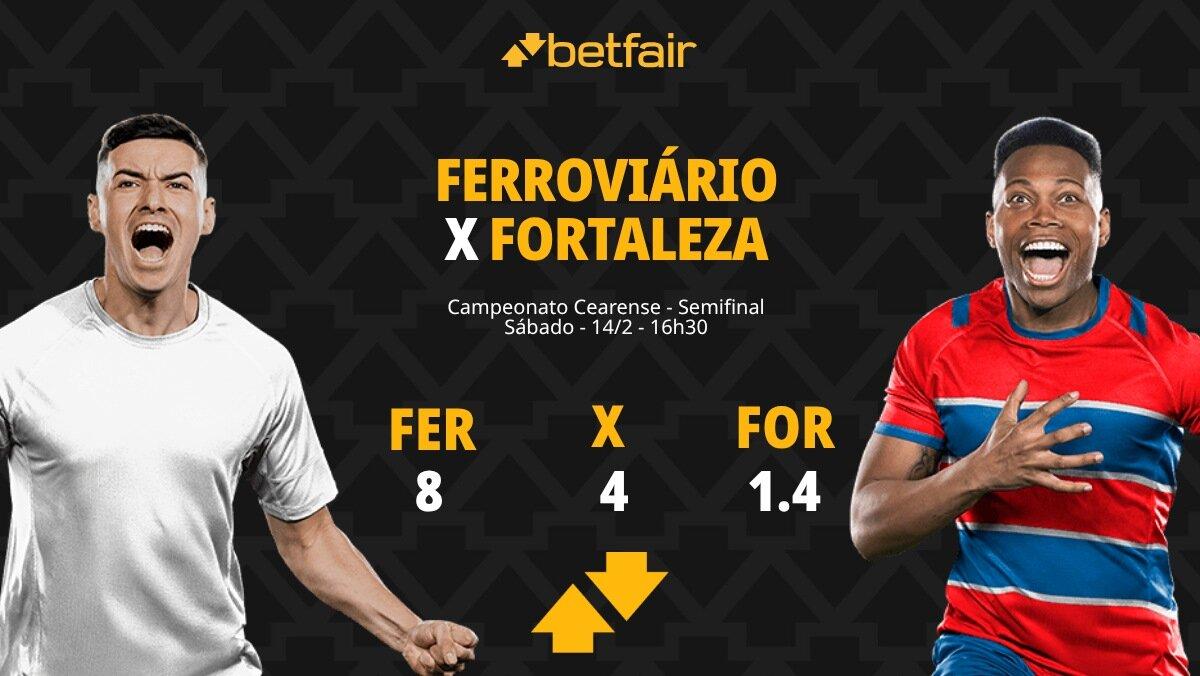Ferroviário x Fortaleza: Palpites, Odds e Onde Assistir - Cearense 2026