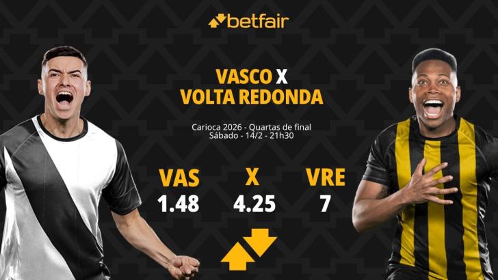 Vasco x Volta Redonda: Palpites, Odds e Onde Assistir - Carioca 2026