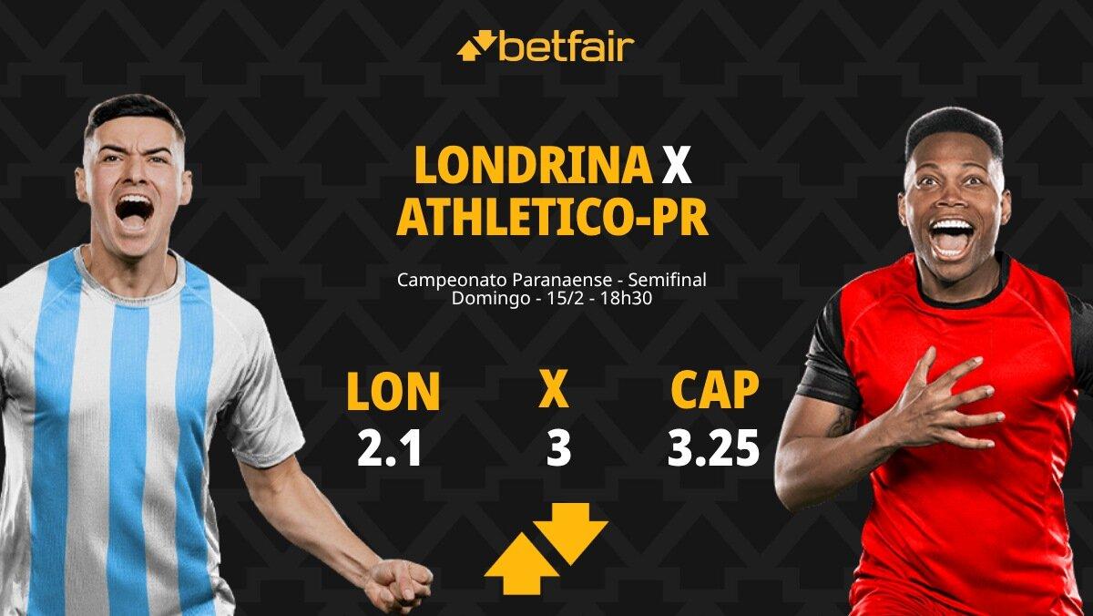 Londrina x Athletico-PR: Palpites, Odds e Onde Assistir - Paranaense 2026