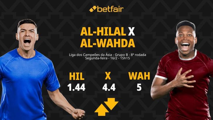 Al-Hilal x Al-Wahda - Liga dos Campeões da Ásia: palpites, odds, estatísticas, onde assistir ao vivo, escalações e horário