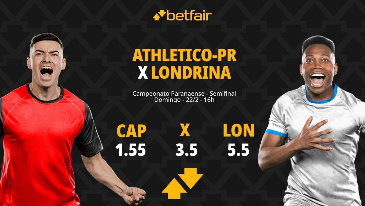 Athletico-PR x Londrina: Palpites, Odds e Onde Assistir - Paranaense 2026
