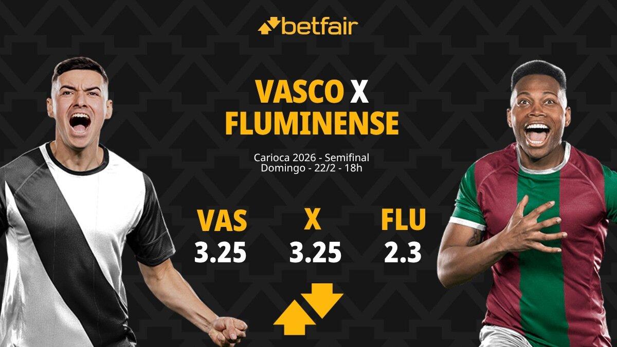 Vasco x Fluminense: Palpites, Odds e Onde Assistir - Carioca 2026