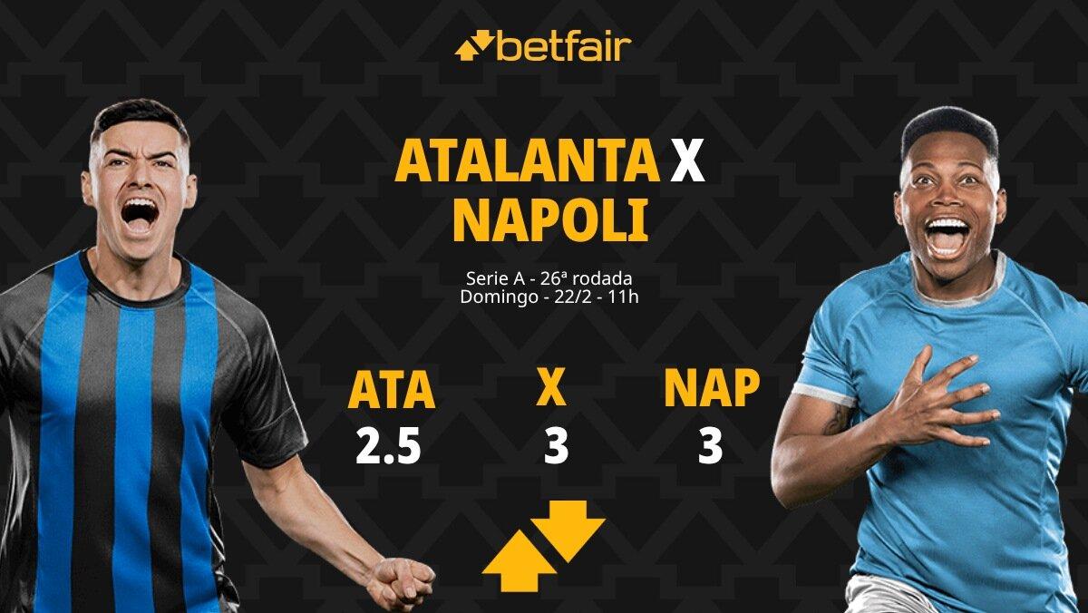 Atalanta x Napoli - Serie A: Palpites, Odds, Escalações, Horário, Onde Assistir