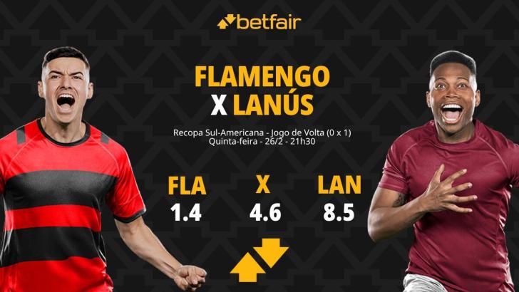 Flamengo x Lanús: Palpites, Odds e Onde Assistir - Recopa Sul-Americana
