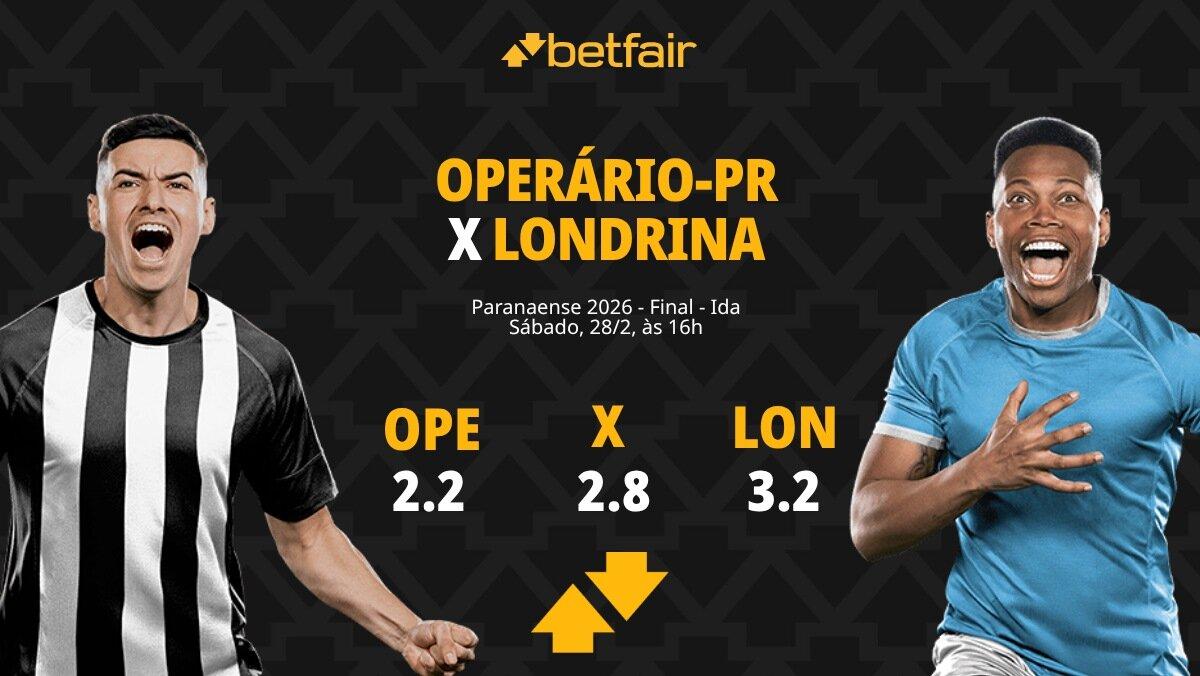 Operário-PR x Londrina: Palpites, Odds e Onde Assistir - Paranaense 2026