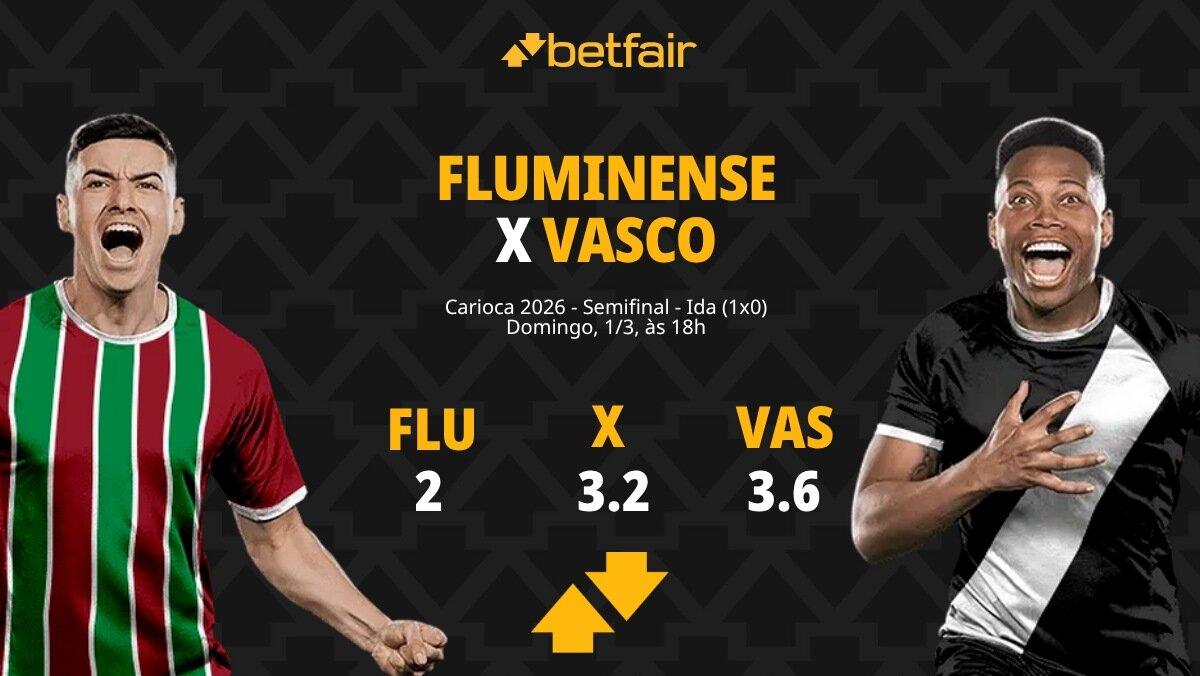 Fluminense x Vasco: Palpites, Odds e Onde Assistir - Carioca 2026