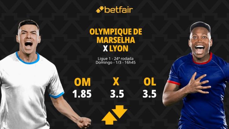 Olympique de Marselha x Lyon: Palpites, Odds e Onde Assistir - Ligue 1