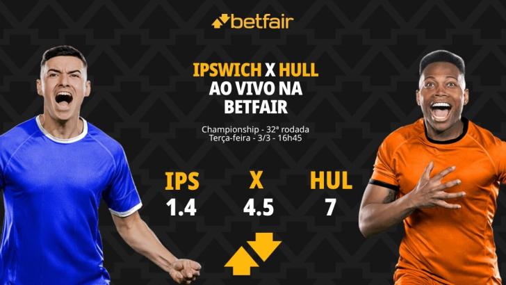 Ipswich x Hull City: Palpites, Odds e Onde Assistir - Championship