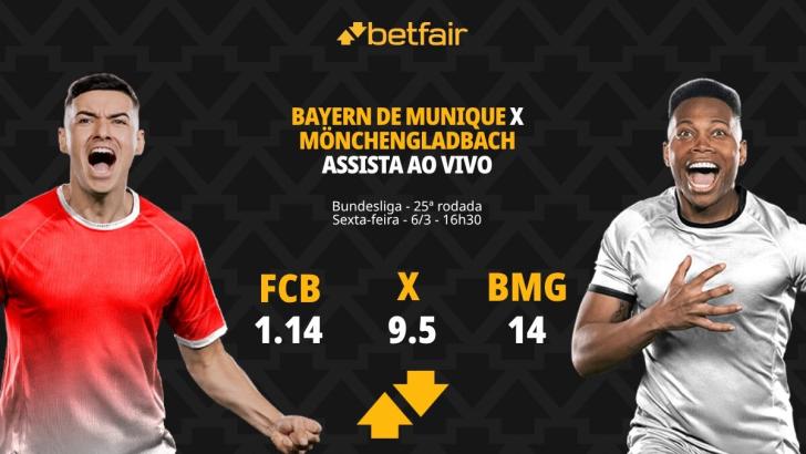 Bayern de Munique x Borussia Mönchengladbach - Bundesliga: Palpites, Odds, Escalações, Horário, Onde Assistir