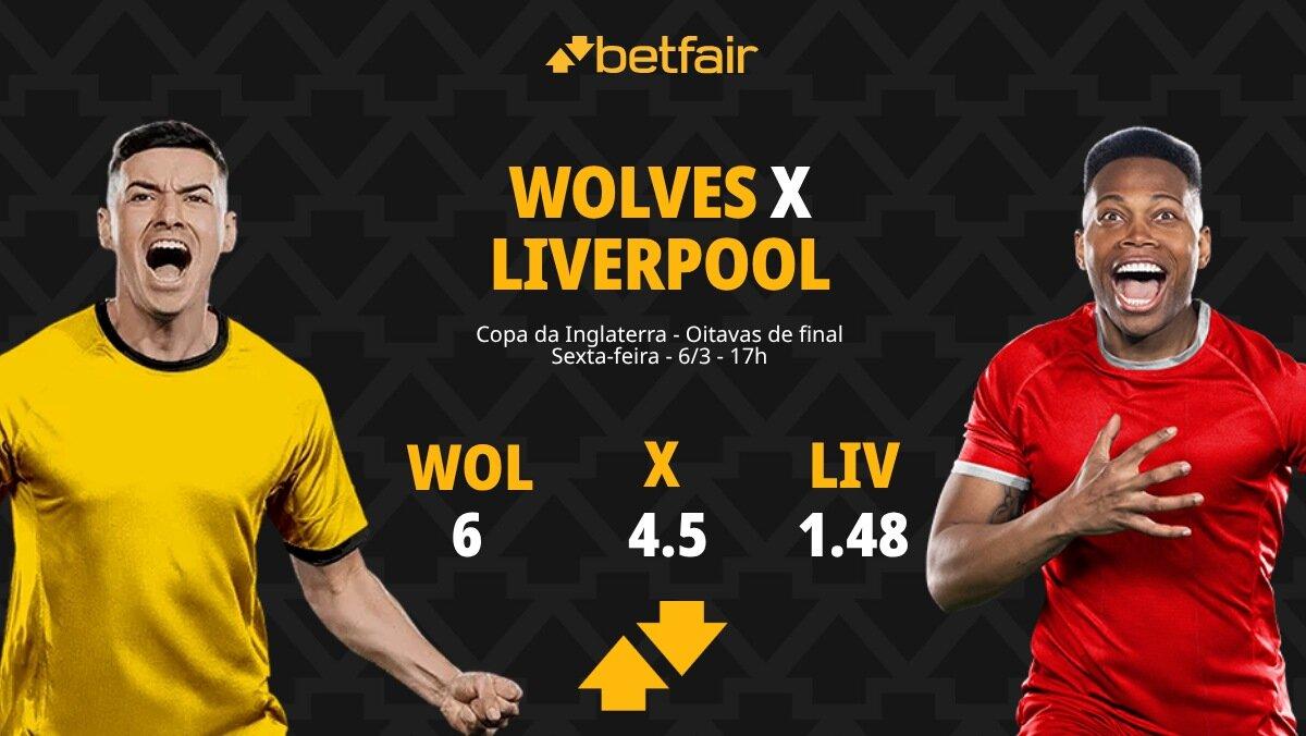 Wolverhampton x Liverpool: Palpites, Odds e Onde Assistir - Copa da Inglaterra