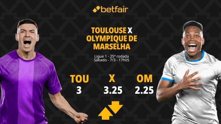 Toulouse x Olympique de Marselha: Palpites, Odds e Onde Assistir - Ligue 1