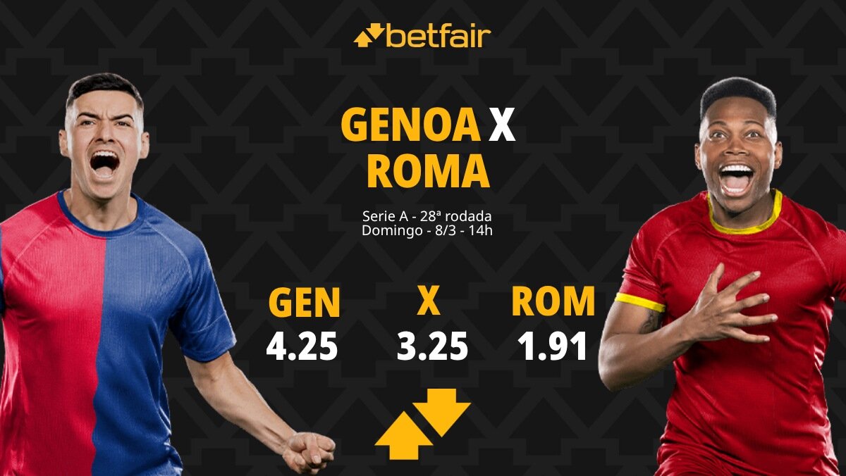 Genoa x Roma: Palpites, Odds e Onde Assistir - Serie A
