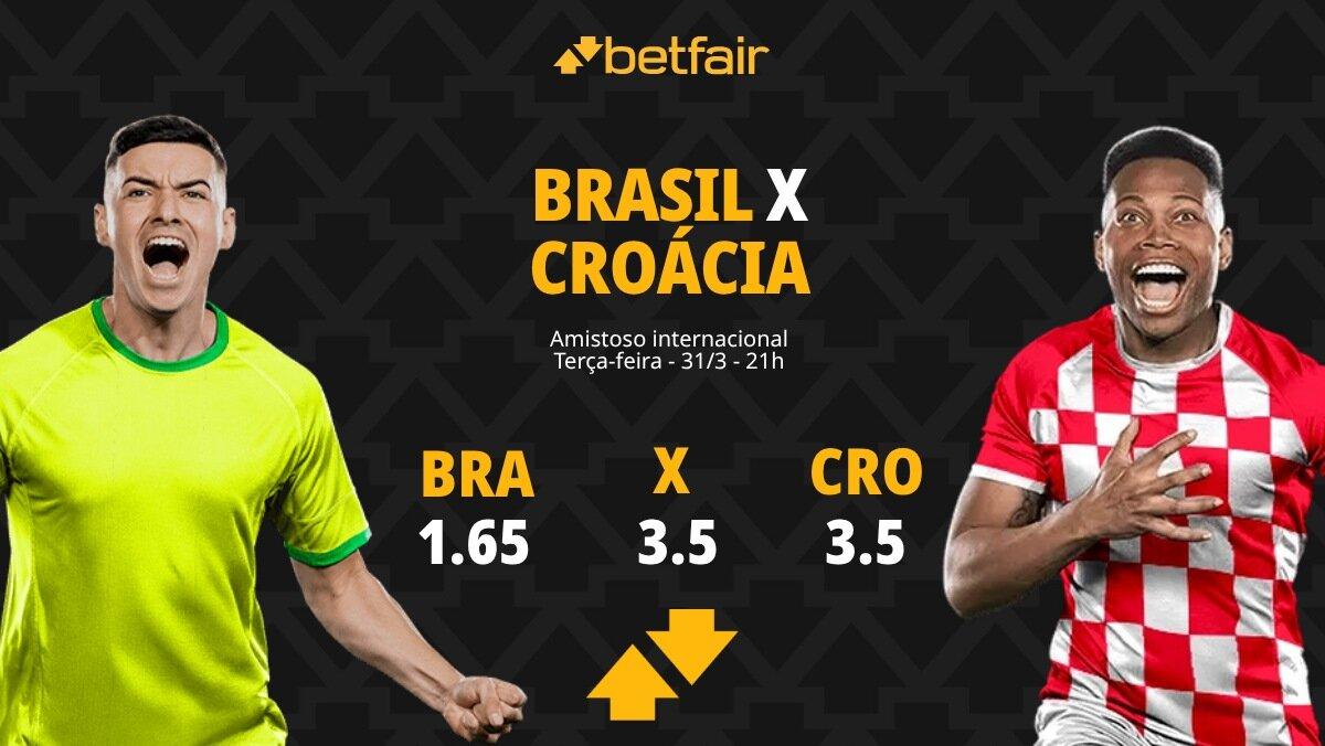 Brasil x Croácia - Amistoso Internacional: Dicas, Palpites, Odds, Escalações, Horário, Onde Assistir