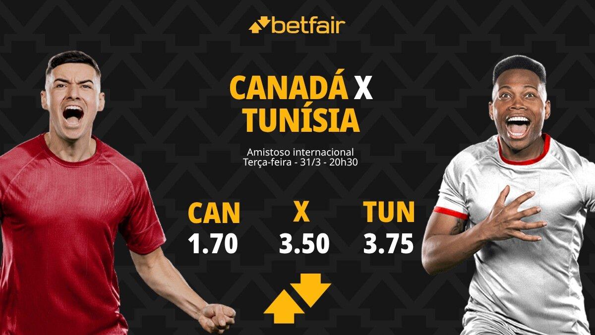 Canadá x Tunísia - Amistoso Internacional: Dicas, Palpites, Odds, Escalações, Horário, Onde Assistir