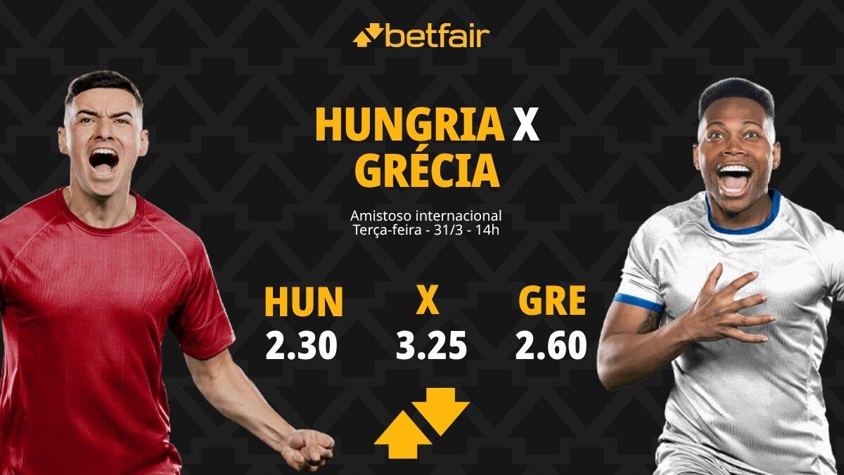 Hungria x Grécia - Amistoso Internacional: Dicas, Palpites, Odds, Escalações, Horário, Onde Assistir