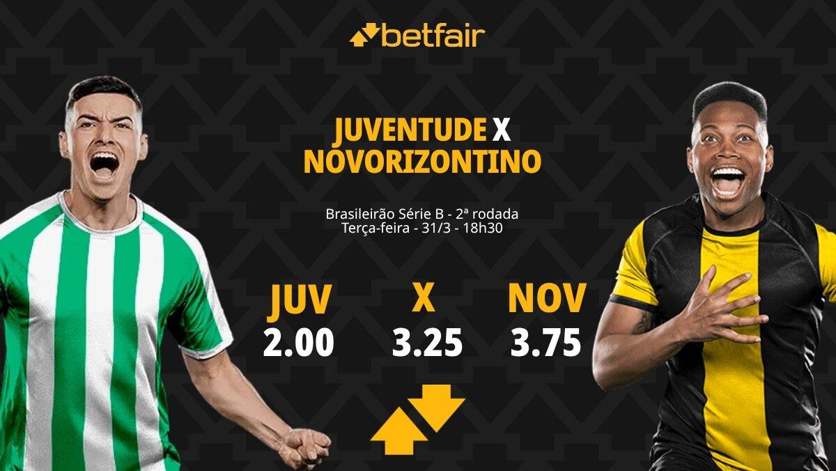 Juventude x Novorizontino - Série B 2026: Dicas, Palpites, Odds, Escalações, Horário, Onde Assistir