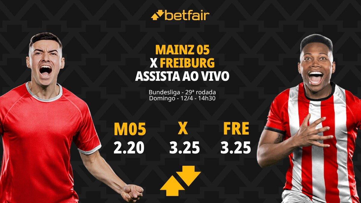 Mainz x Freiburg - Bundesliga: Dicas, Palpites, Odds, Escalações, Horário, Onde Assistir